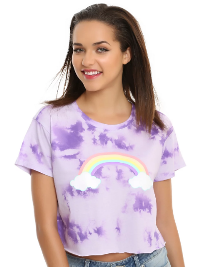 pastel rainbow tie dye shirt